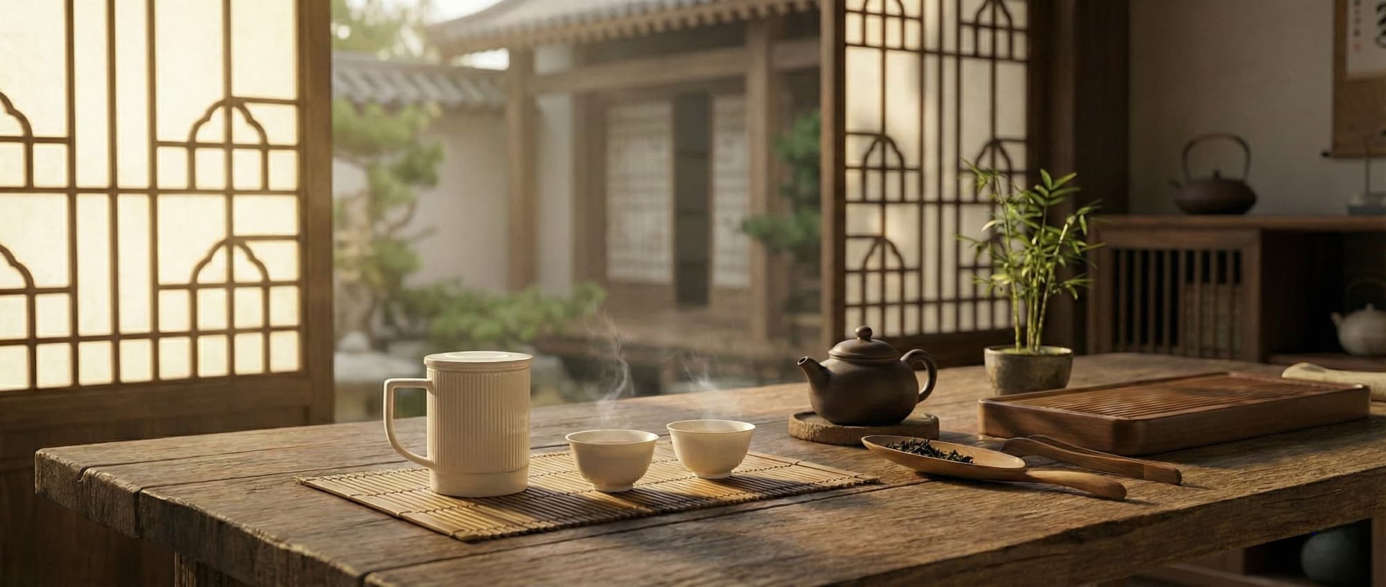 Atmospheric tea setting